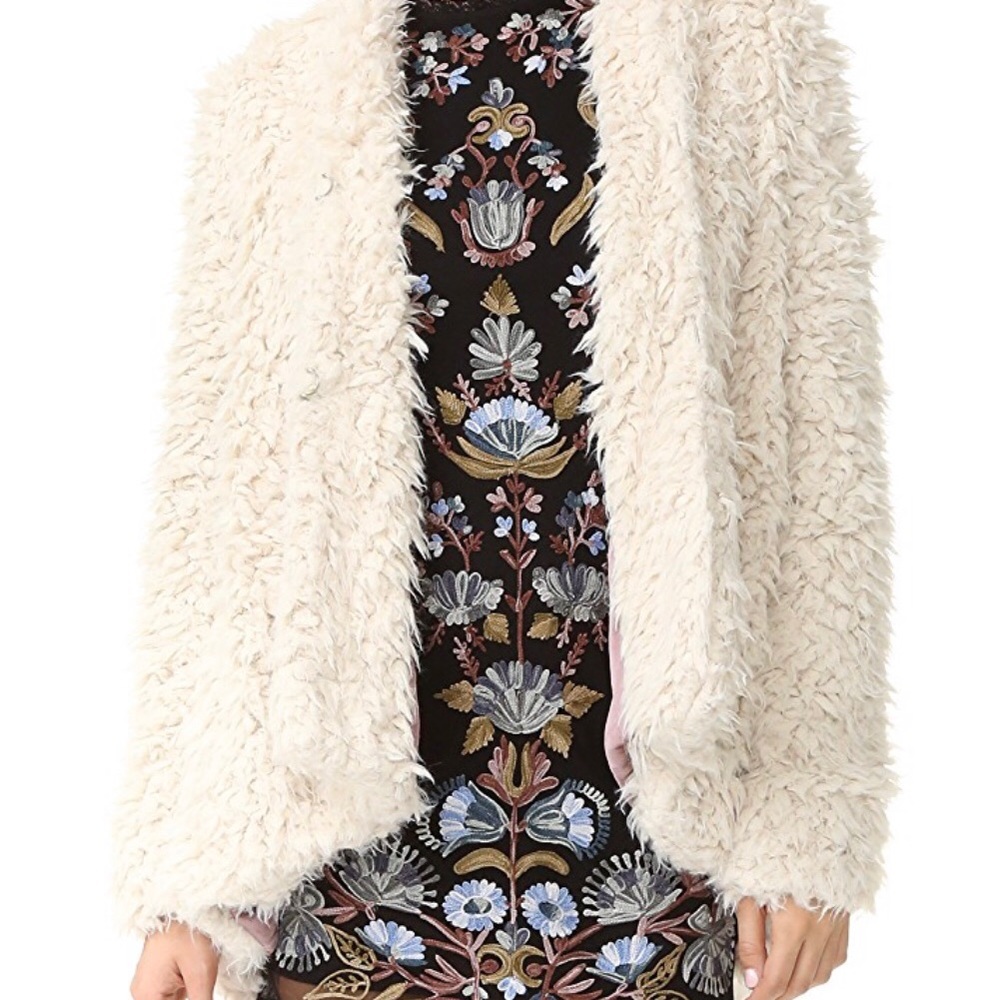 Free People Flared and Fluffy Coat